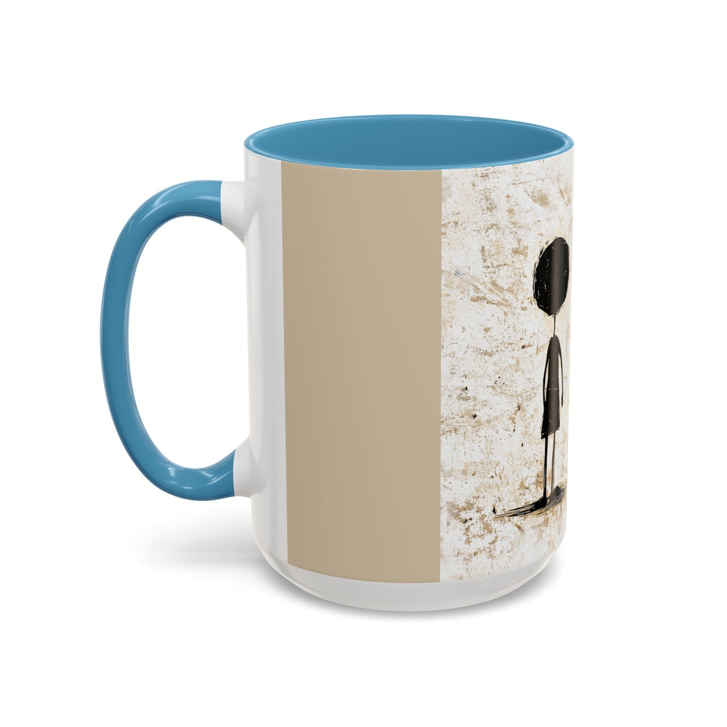 Artistic Accent Coffee Mug - Unique 11oz & 15oz Ceramic Cups with Inspirational Design