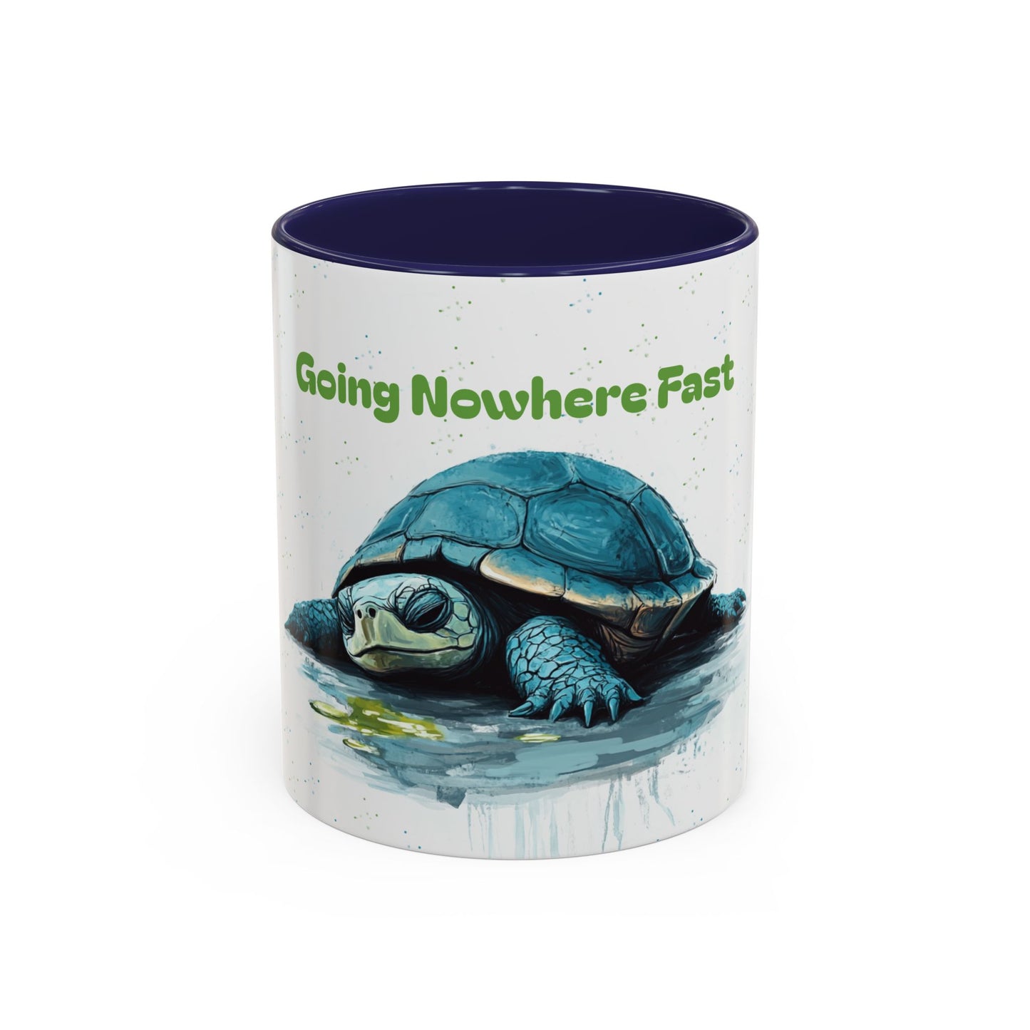 Going Nowhere Fast Turtle Accent Coffee Mug - 11/15oz Inspirational Cup for Relaxation and Gift Giving