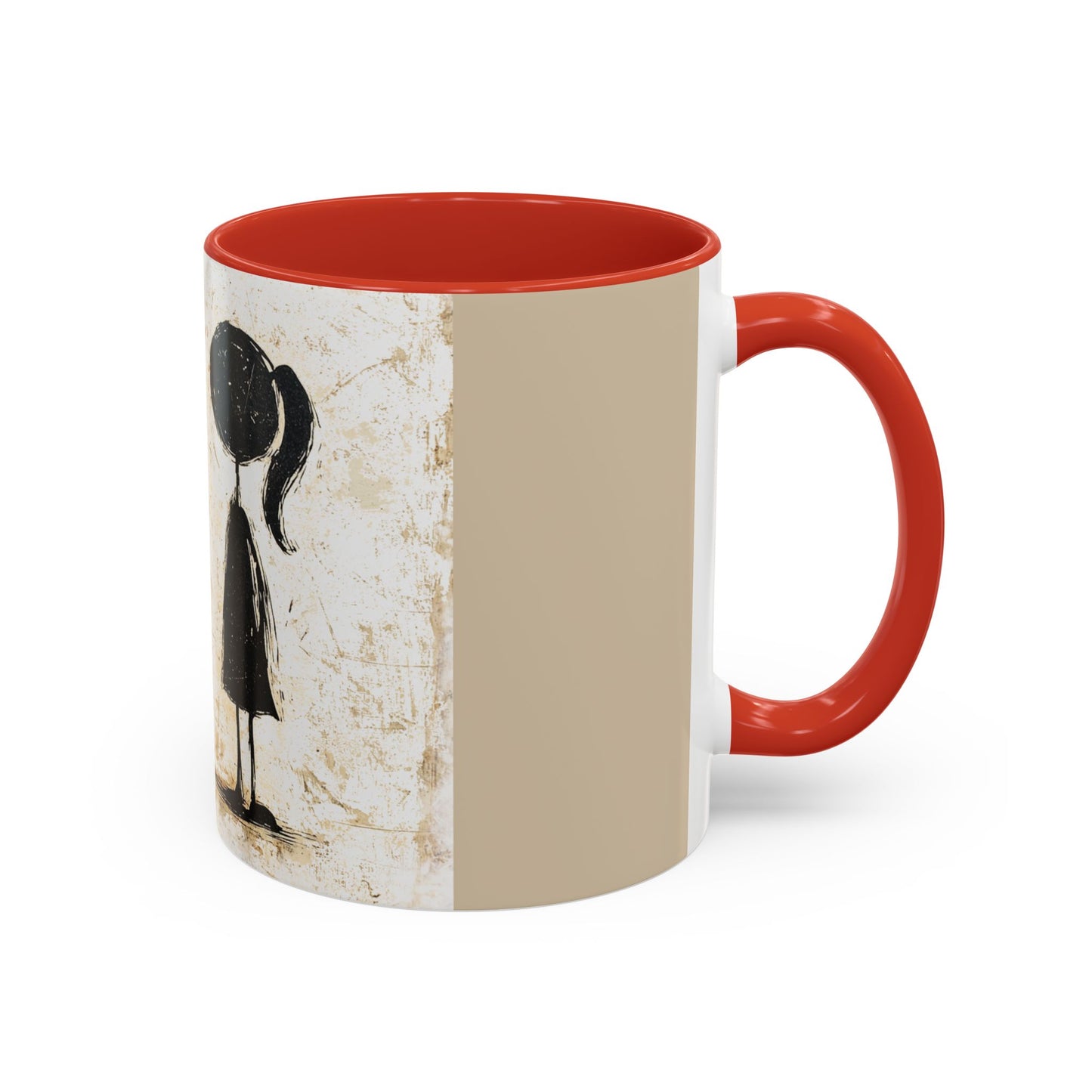 Artistic Accent Coffee Mug - Unique 11oz & 15oz Ceramic Cups with Inspirational Design