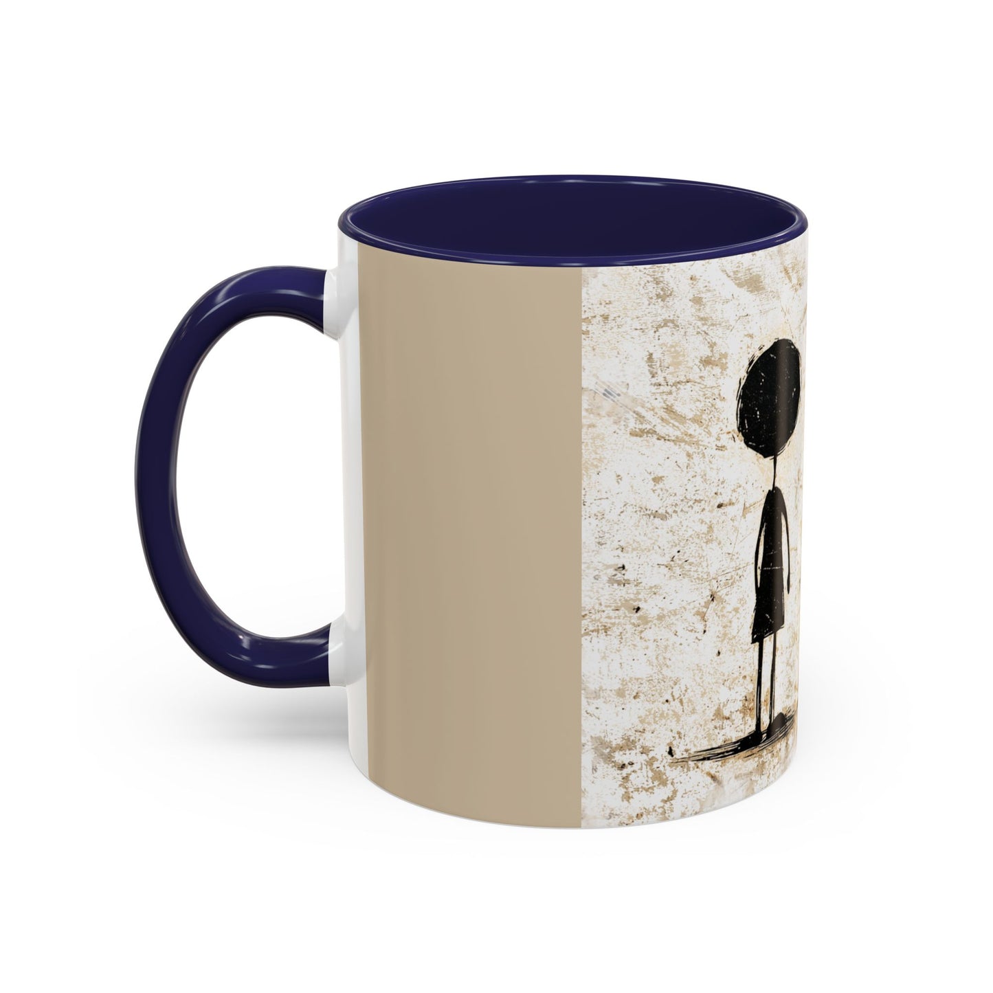 Artistic Accent Coffee Mug - Unique 11oz & 15oz Ceramic Cups with Inspirational Design