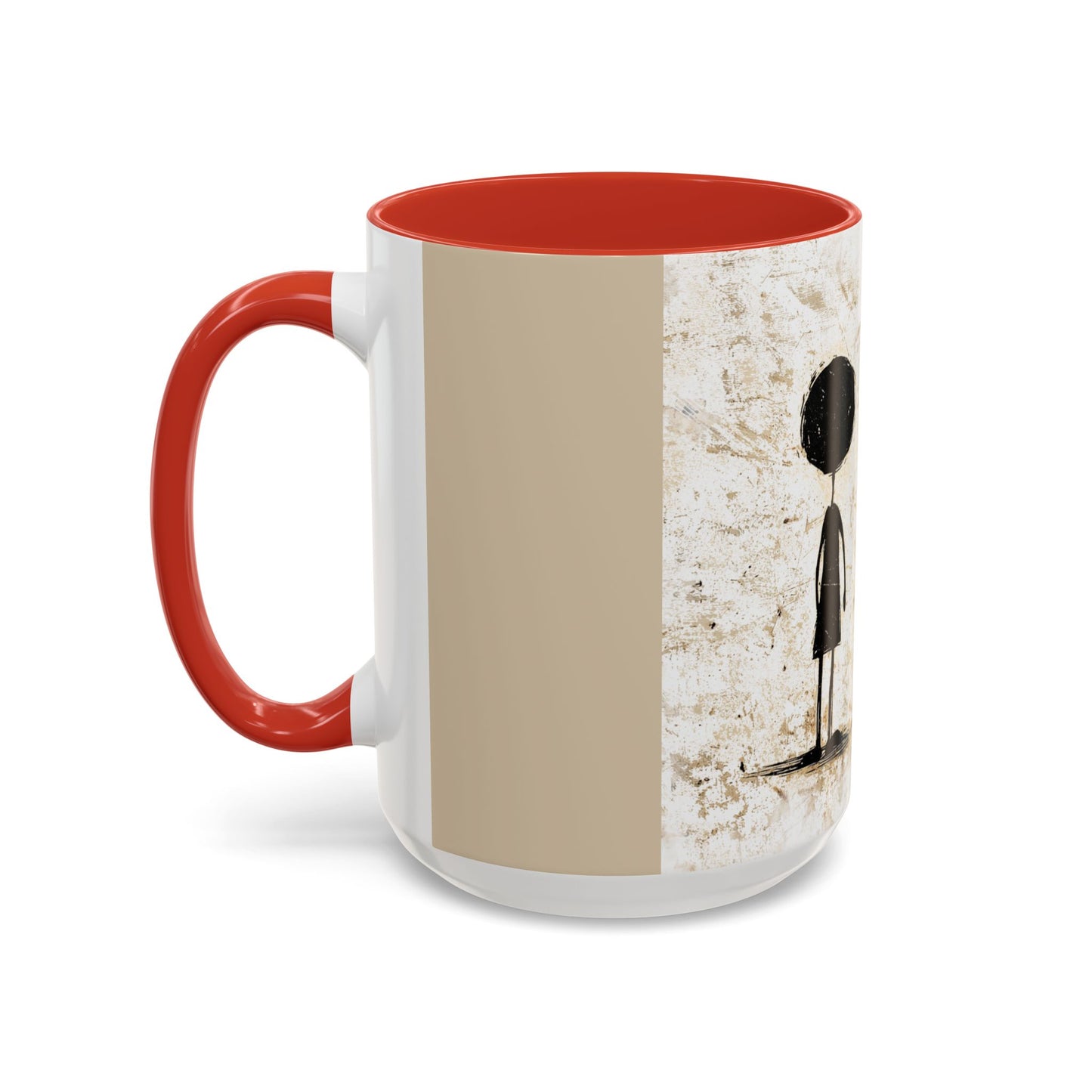 Artistic Accent Coffee Mug - Unique 11oz & 15oz Ceramic Cups with Inspirational Design