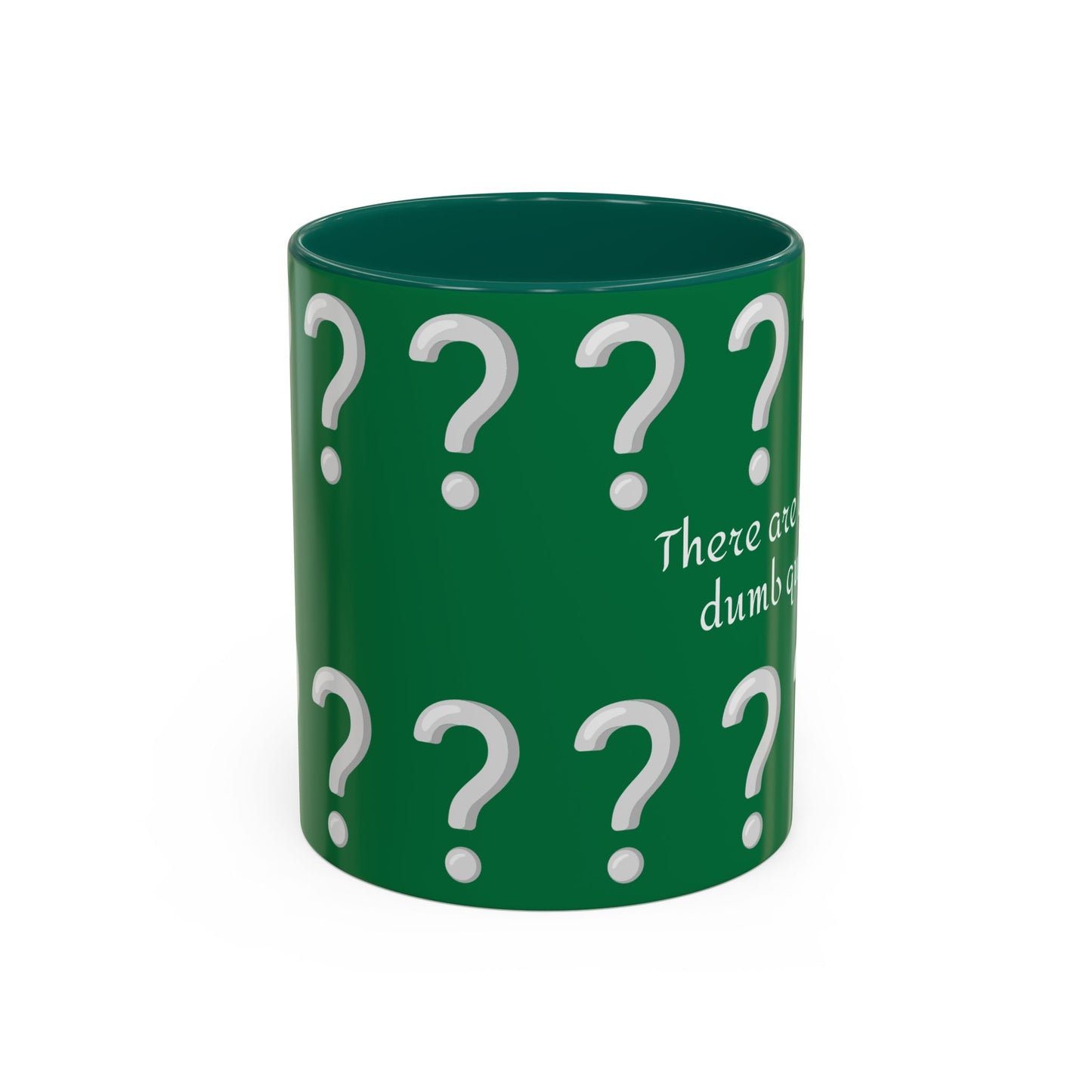 Funny Question Mark Coffee Mug - 11oz Red Mug for Quirky Conversations