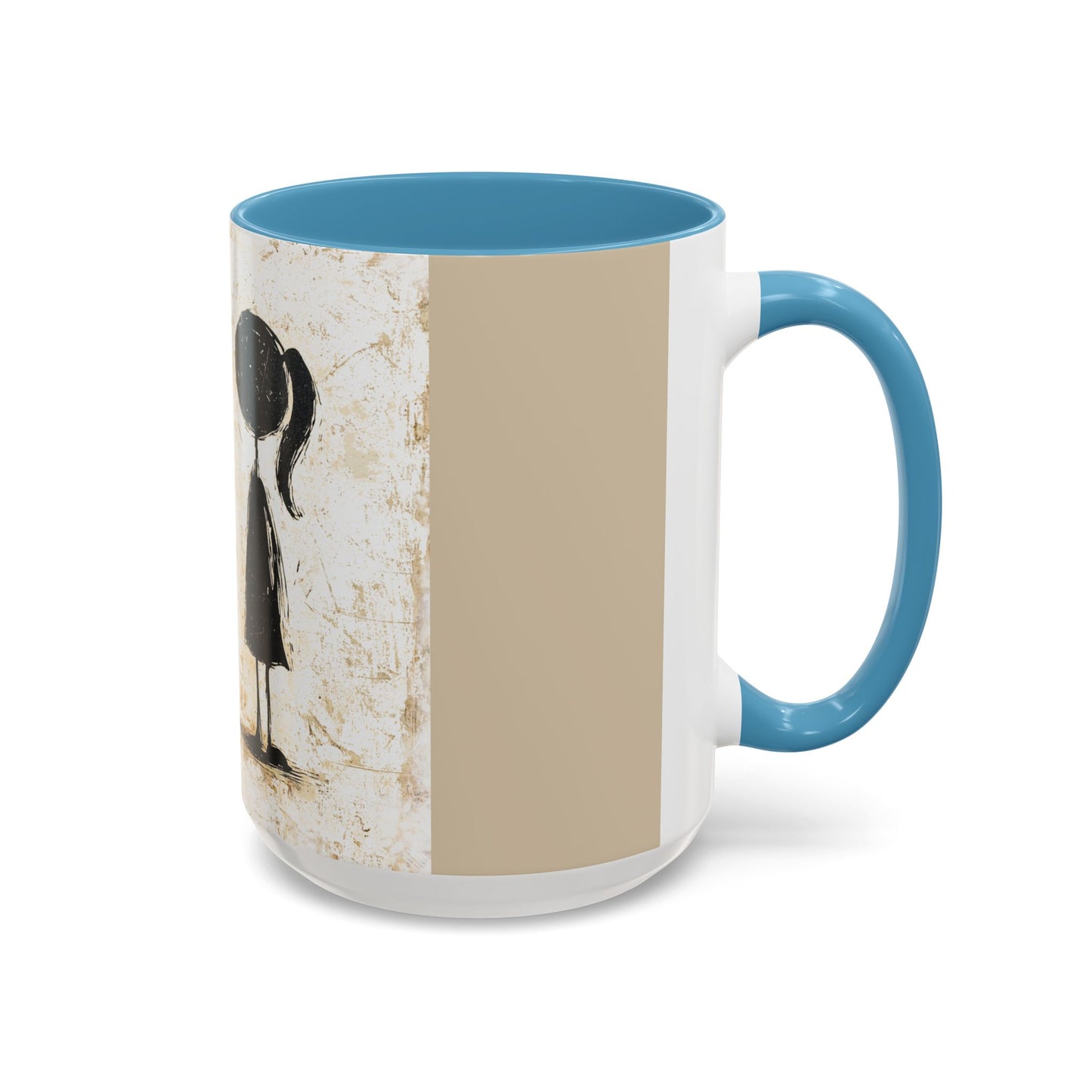 Artistic Accent Coffee Mug - Unique 11oz & 15oz Ceramic Cups with Inspirational Design