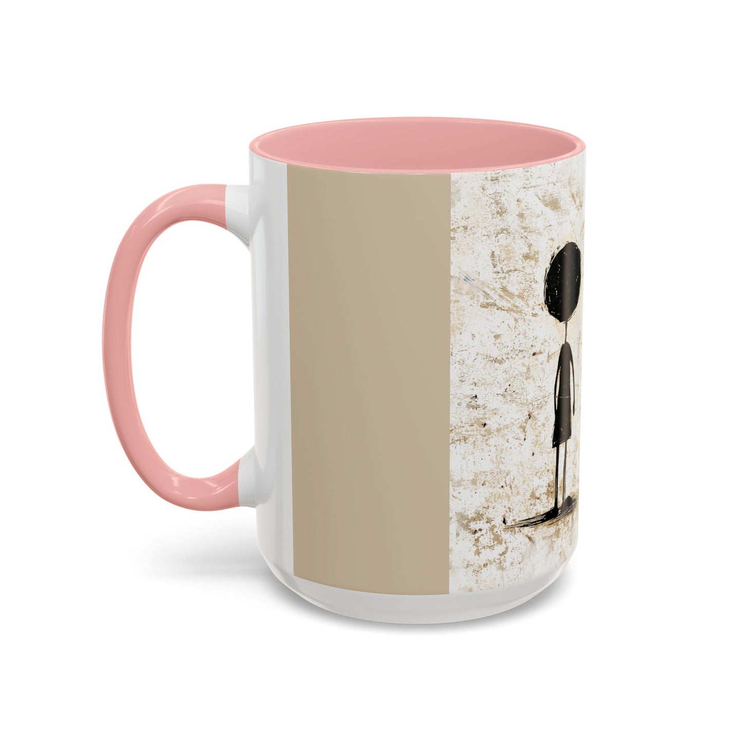 Artistic Accent Coffee Mug - Unique 11oz & 15oz Ceramic Cups with Inspirational Design