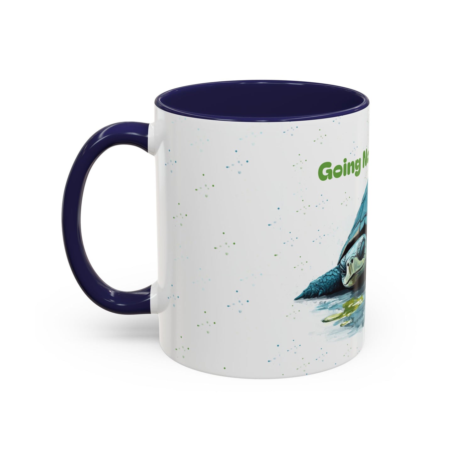 Going Nowhere Fast Turtle Accent Coffee Mug - 11/15oz Inspirational Cup for Relaxation and Gift Giving