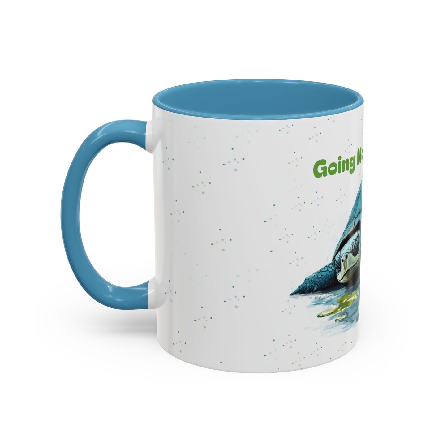 Going Nowhere Fast Turtle Accent Coffee Mug - 11/15oz Inspirational Cup for Relaxation and Gift Giving