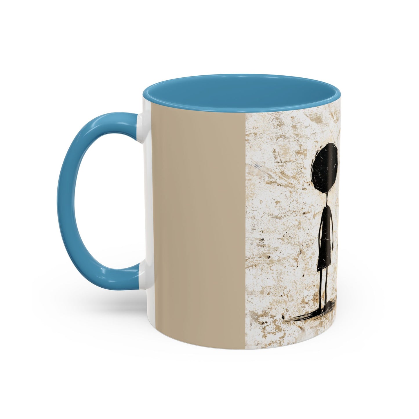 Artistic Accent Coffee Mug - Unique 11oz & 15oz Ceramic Cups with Inspirational Design