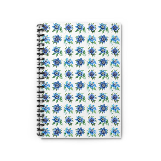 Blue Passion Flower Notebook