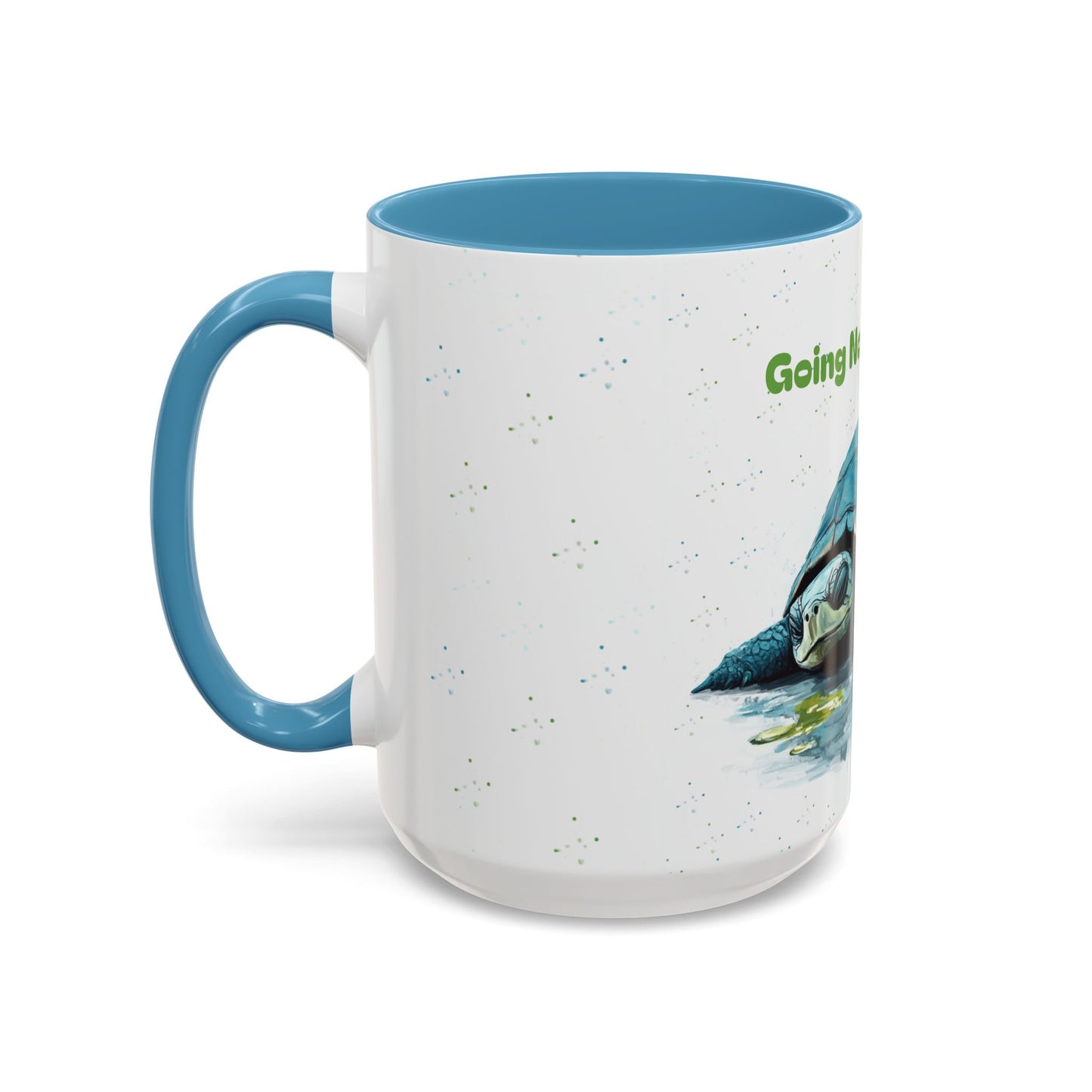 Going Nowhere Fast Turtle Accent Coffee Mug - 11/15oz Inspirational Cup for Relaxation and Gift Giving