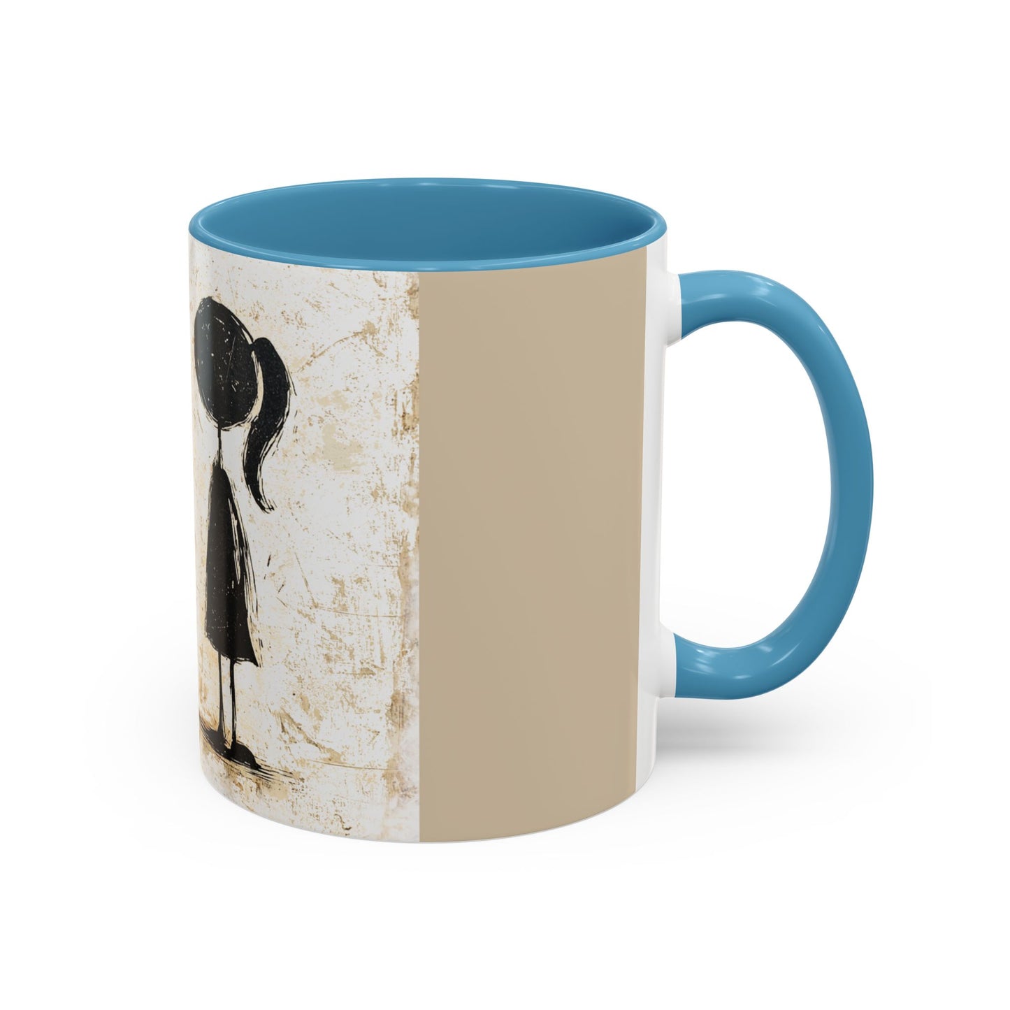 Artistic Accent Coffee Mug - Unique 11oz & 15oz Ceramic Cups with Inspirational Design