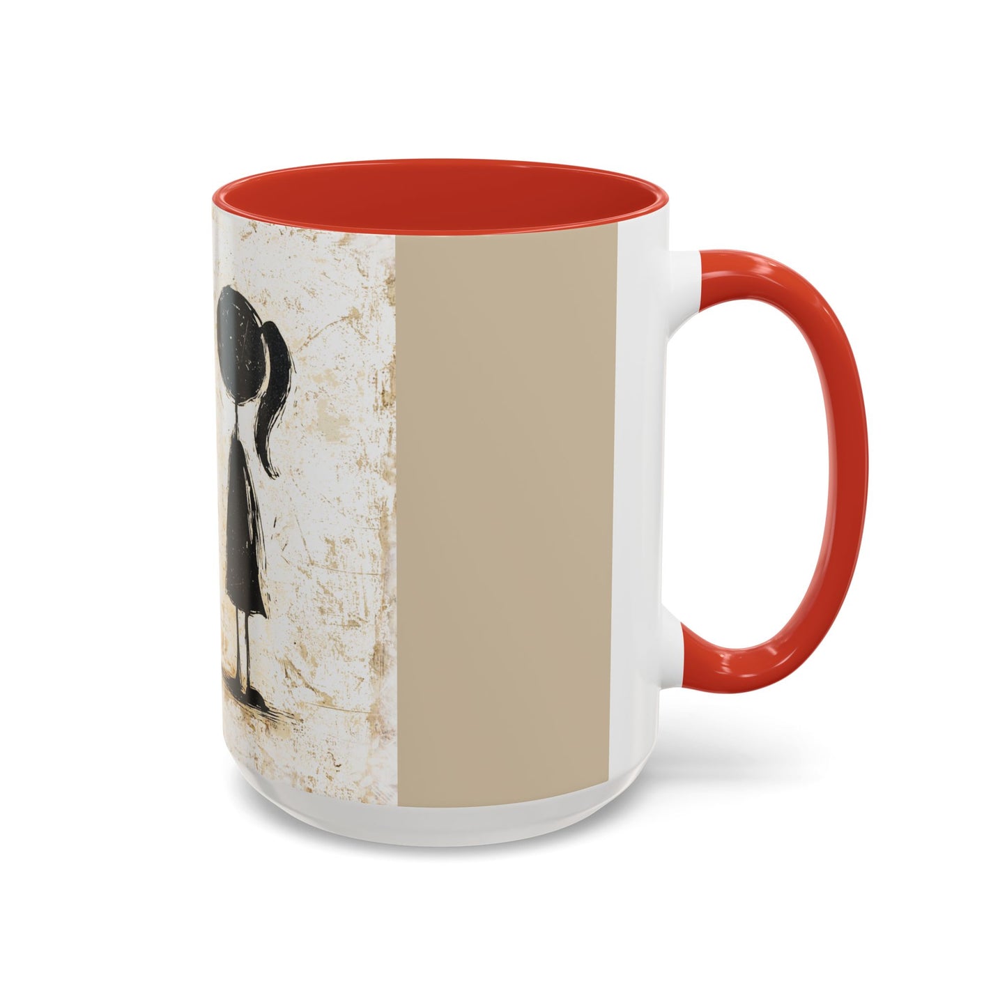 Artistic Accent Coffee Mug - Unique 11oz & 15oz Ceramic Cups with Inspirational Design