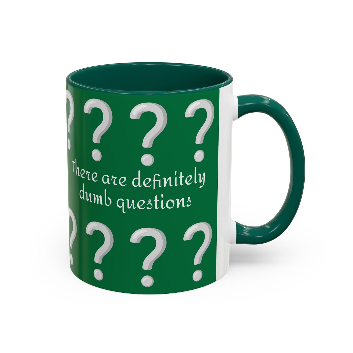 Funny Question Mark Coffee Mug - 11oz Red Mug for Quirky Conversations