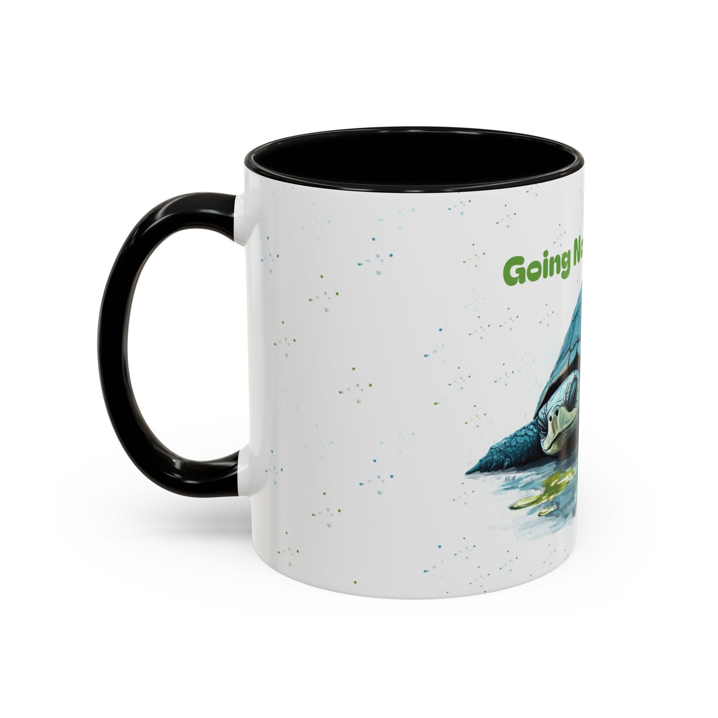 Going Nowhere Fast Turtle Accent Coffee Mug - 11/15oz Inspirational Cup for Relaxation and Gift Giving