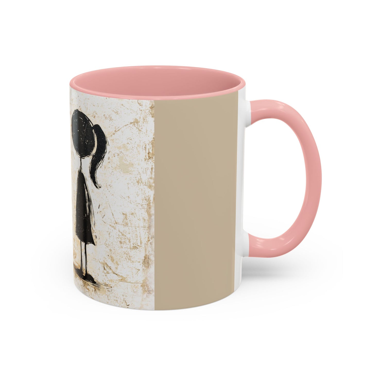 Artistic Accent Coffee Mug - Unique 11oz & 15oz Ceramic Cups with Inspirational Design