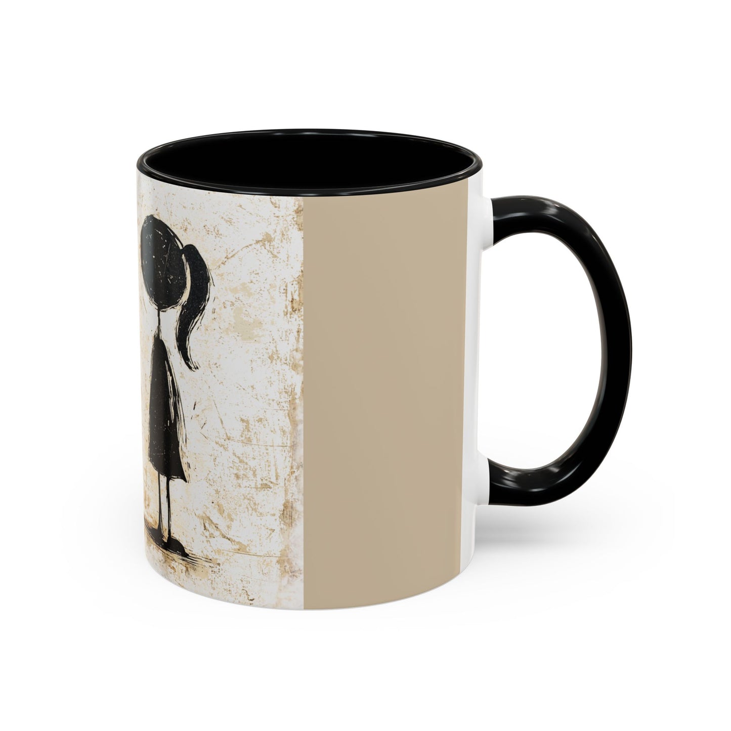 Artistic Accent Coffee Mug - Unique 11oz & 15oz Ceramic Cups with Inspirational Design