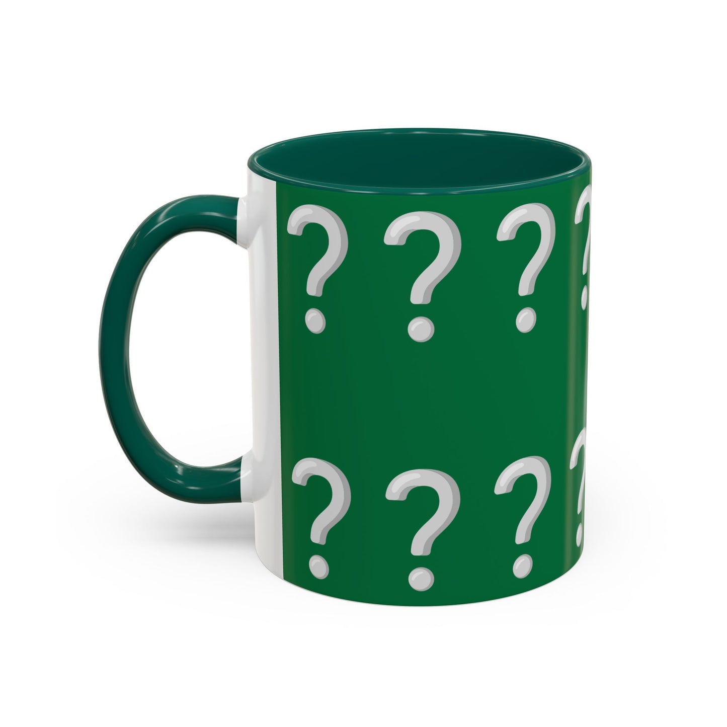 Funny Question Mark Coffee Mug - 11oz Red Mug for Quirky Conversations