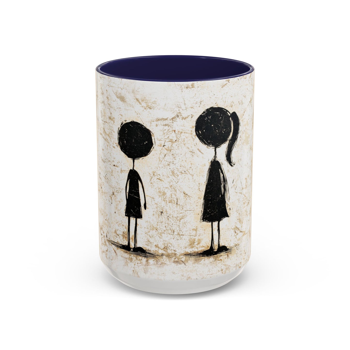 Artistic Accent Coffee Mug - Unique 11oz & 15oz Ceramic Cups with Inspirational Design