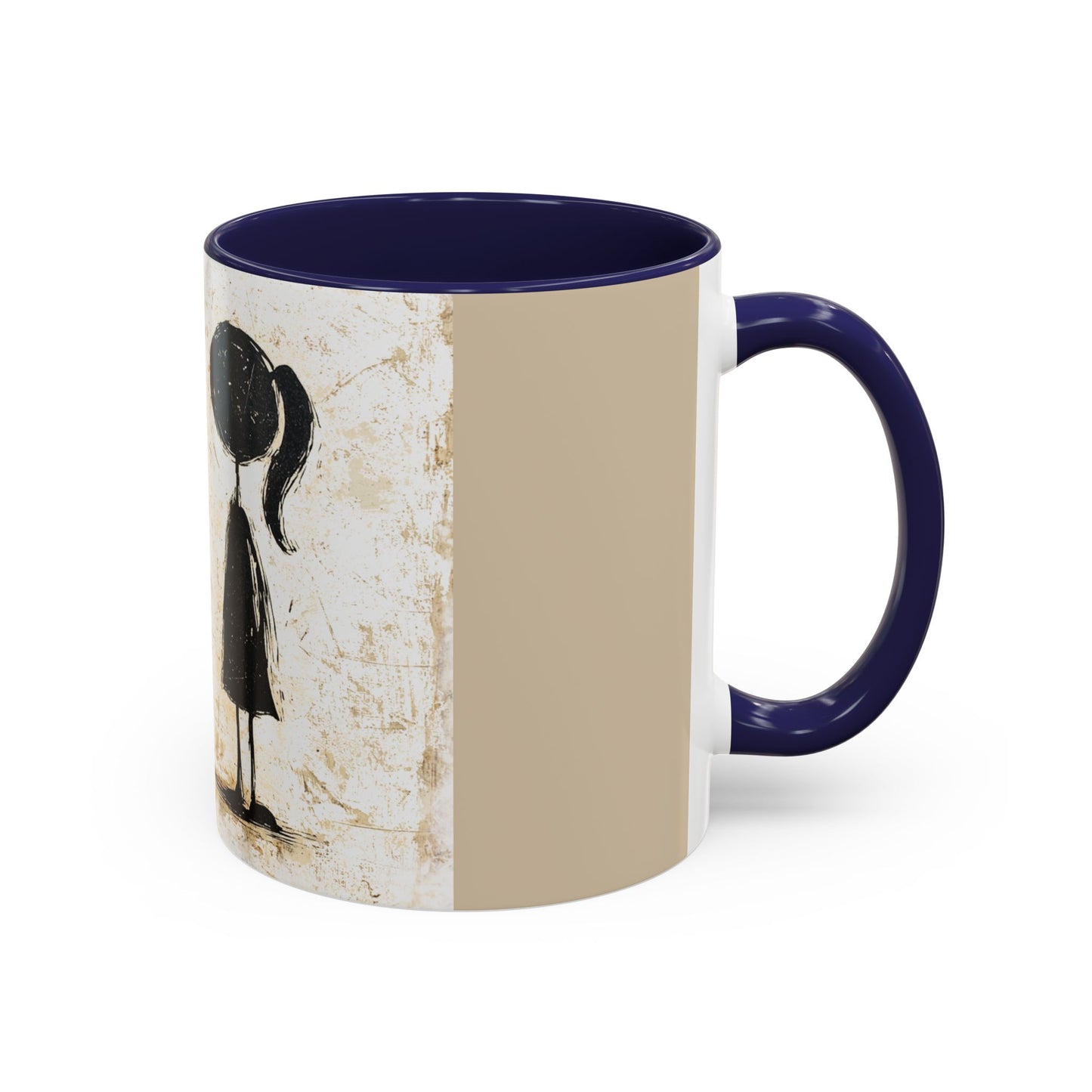 Artistic Accent Coffee Mug - Unique 11oz & 15oz Ceramic Cups with Inspirational Design