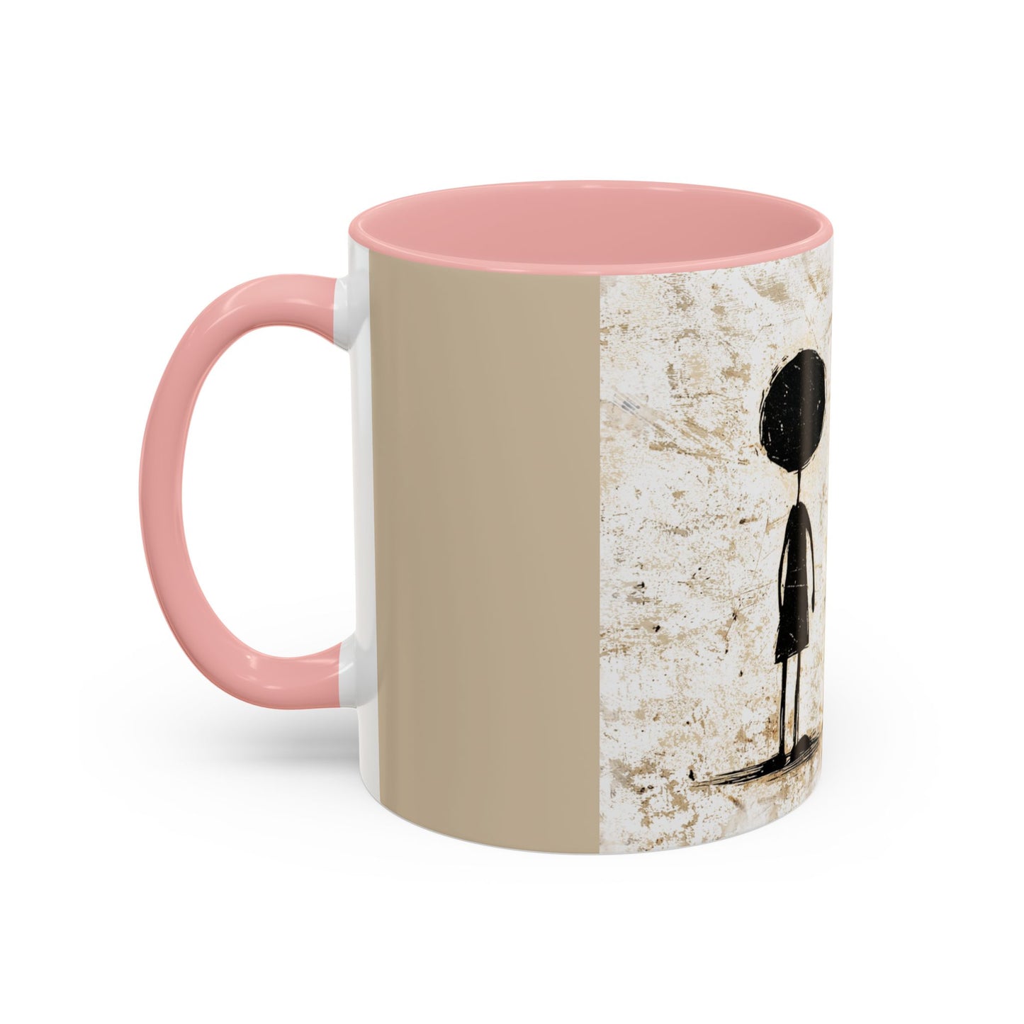 Artistic Accent Coffee Mug - Unique 11oz & 15oz Ceramic Cups with Inspirational Design