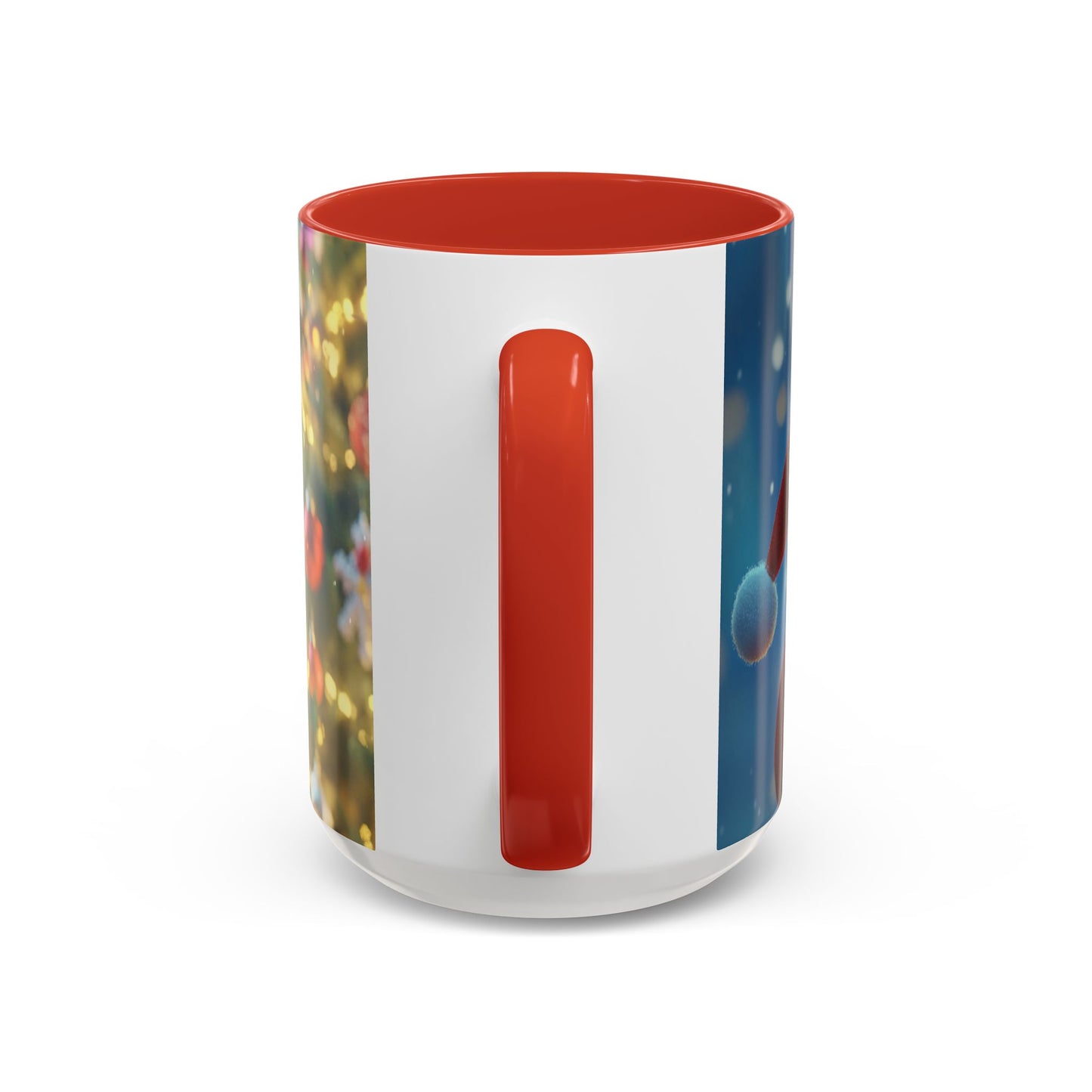 Funny Christmas Accent Coffee Mug - 'Hey Santa! Where should I stick the tree?'