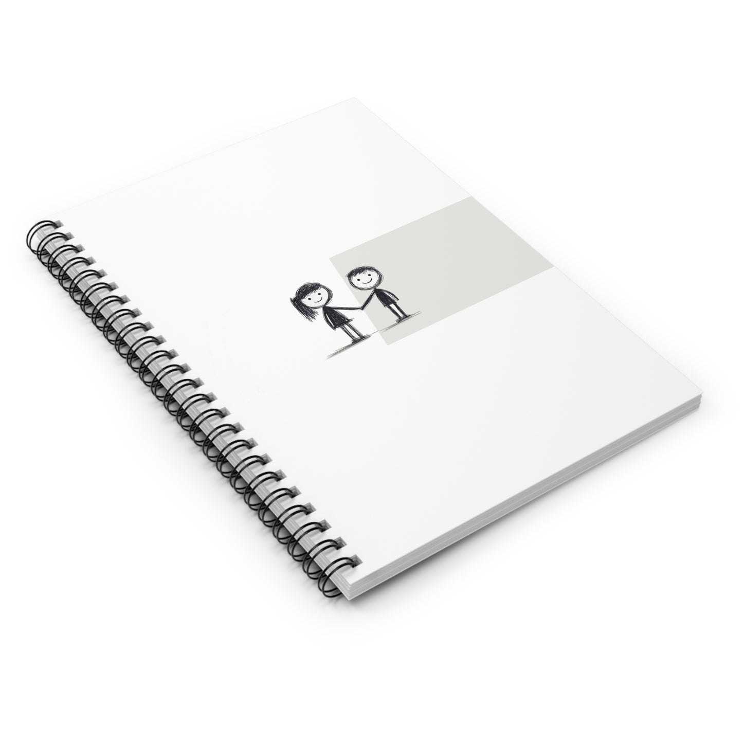 Cute Couples Spiral Notebook - Ruled Line for Love Notes & Everyday Jotting