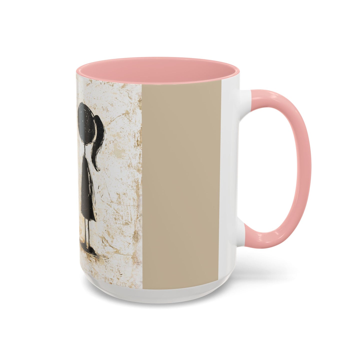 Artistic Accent Coffee Mug - Unique 11oz & 15oz Ceramic Cups with Inspirational Design