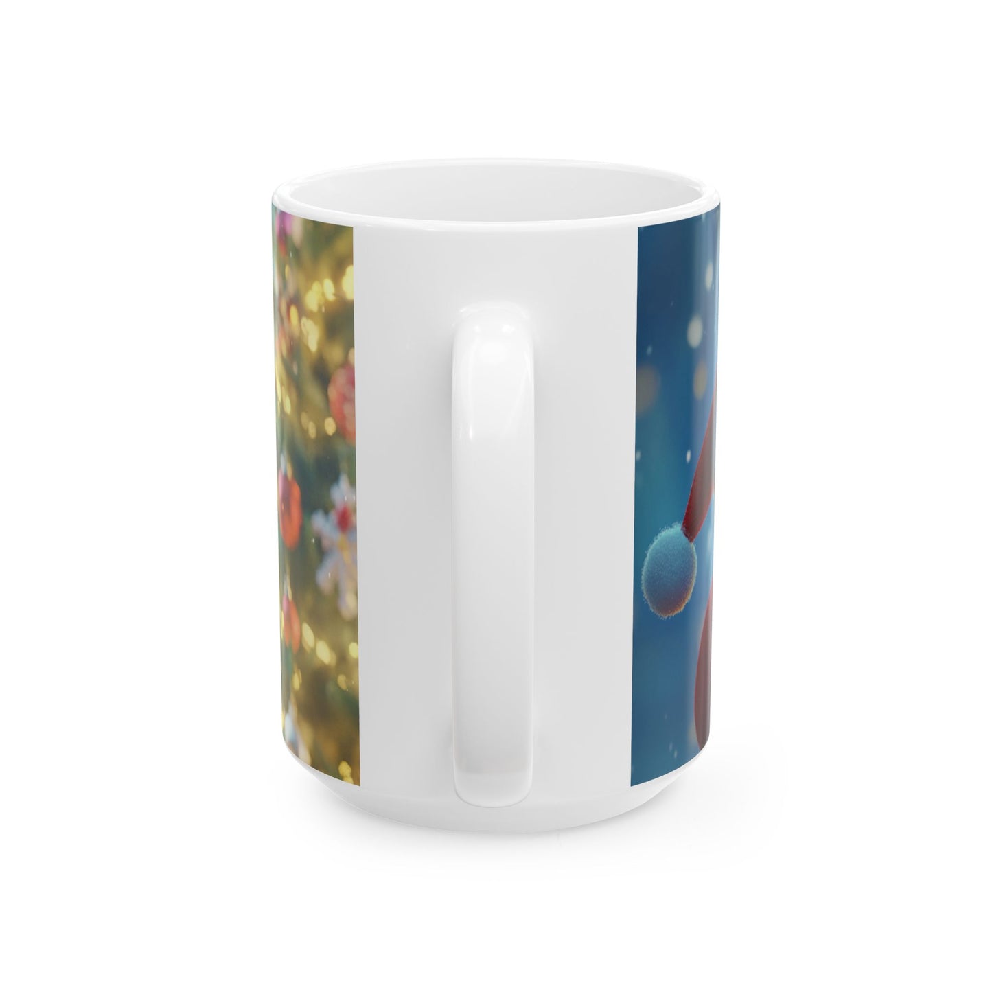 Whimsical Christmas Ceramic Mug - "Hey Santa! Where should I stick the tree?" - Perfect for Holiday Cheer