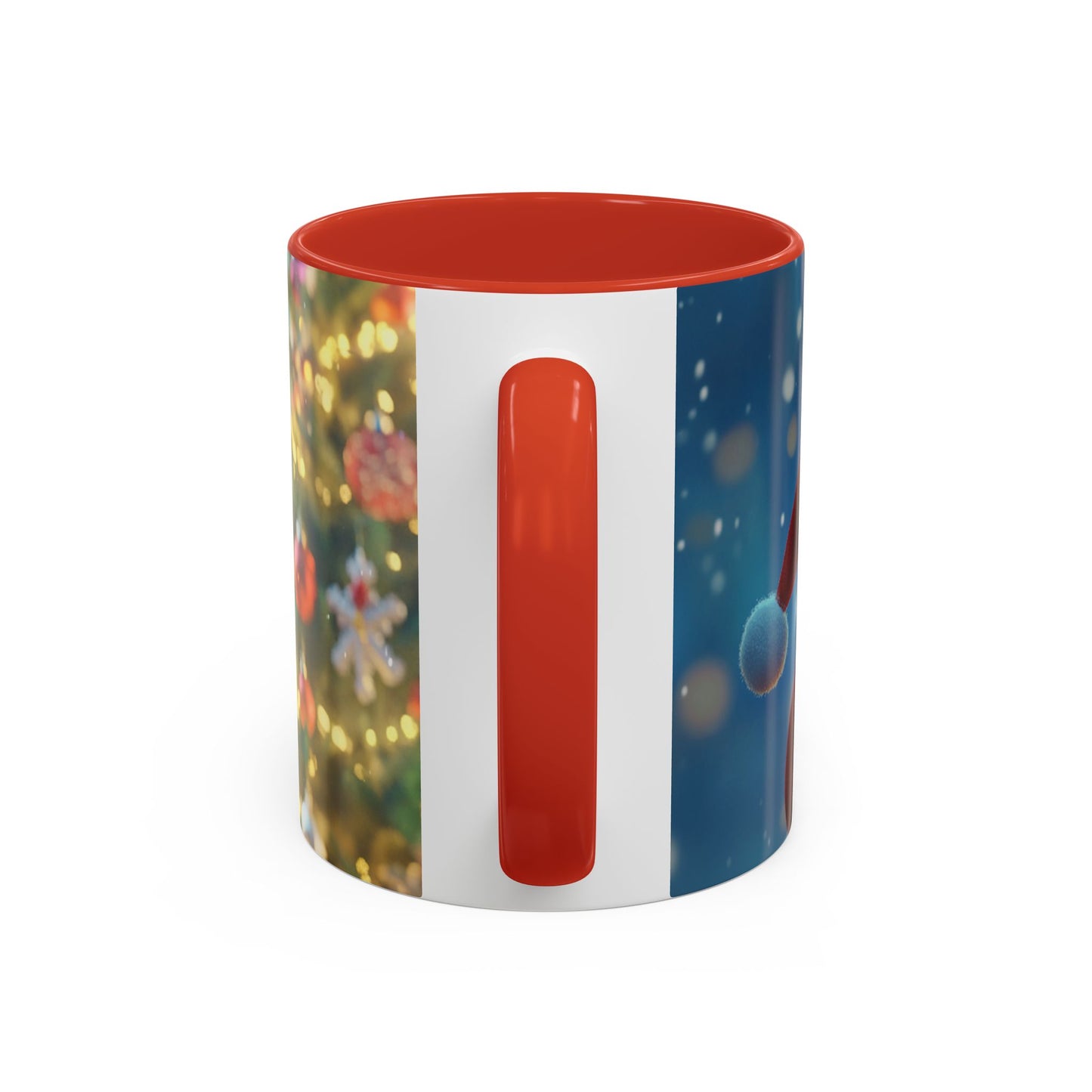 Funny Christmas Accent Coffee Mug - 'Hey Santa! Where should I stick the tree?'