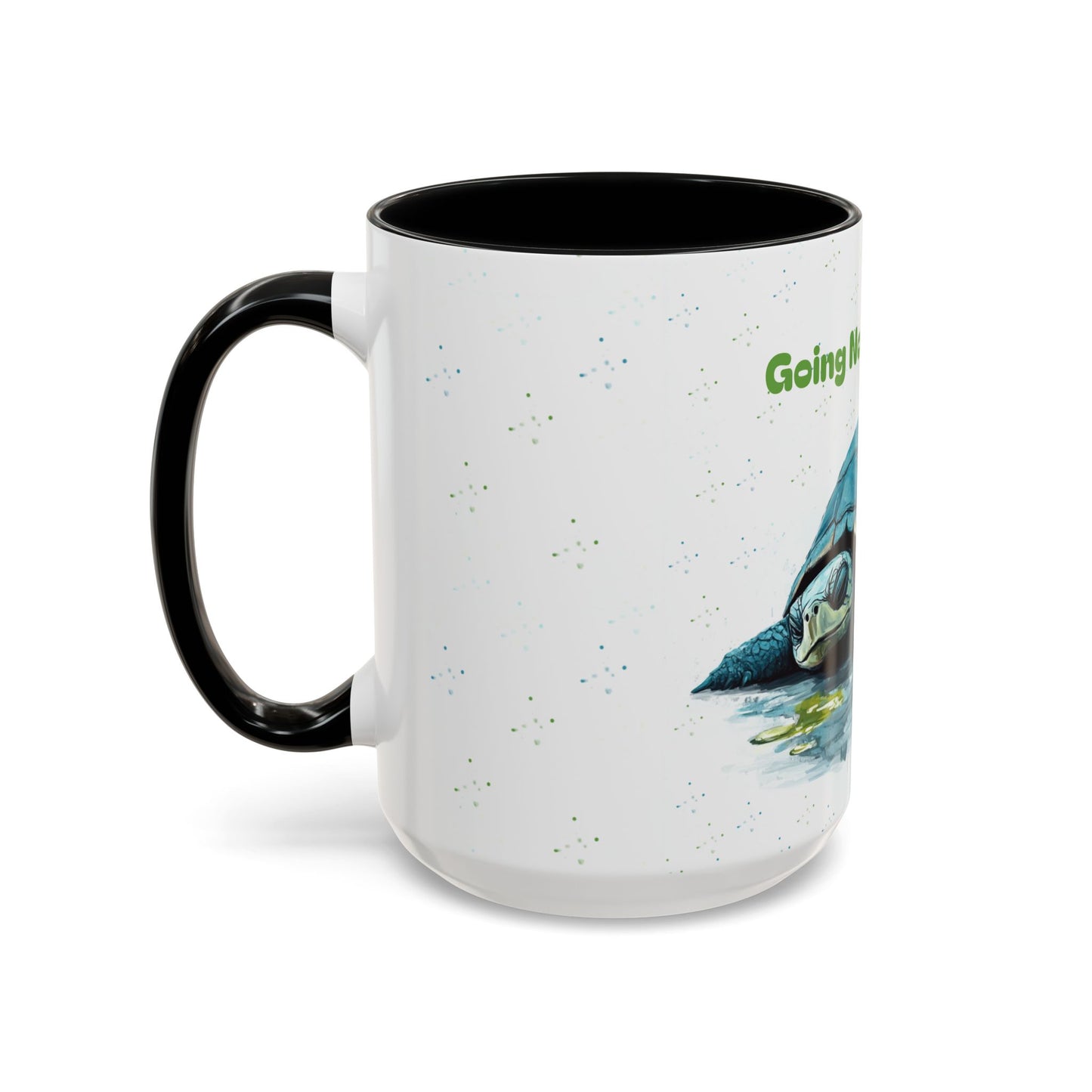 Going Nowhere Fast Turtle Accent Coffee Mug - 11/15oz Inspirational Cup for Relaxation and Gift Giving