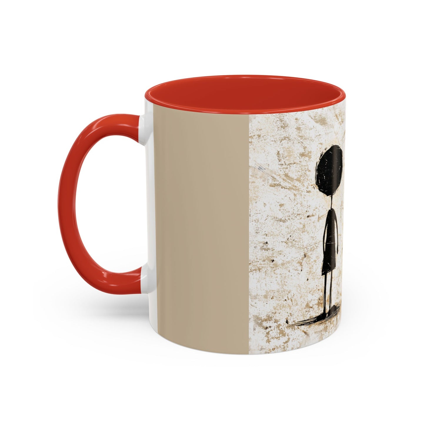 Artistic Accent Coffee Mug - Unique 11oz & 15oz Ceramic Cups with Inspirational Design