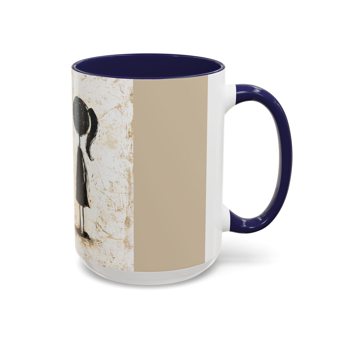 Artistic Accent Coffee Mug - Unique 11oz & 15oz Ceramic Cups with Inspirational Design