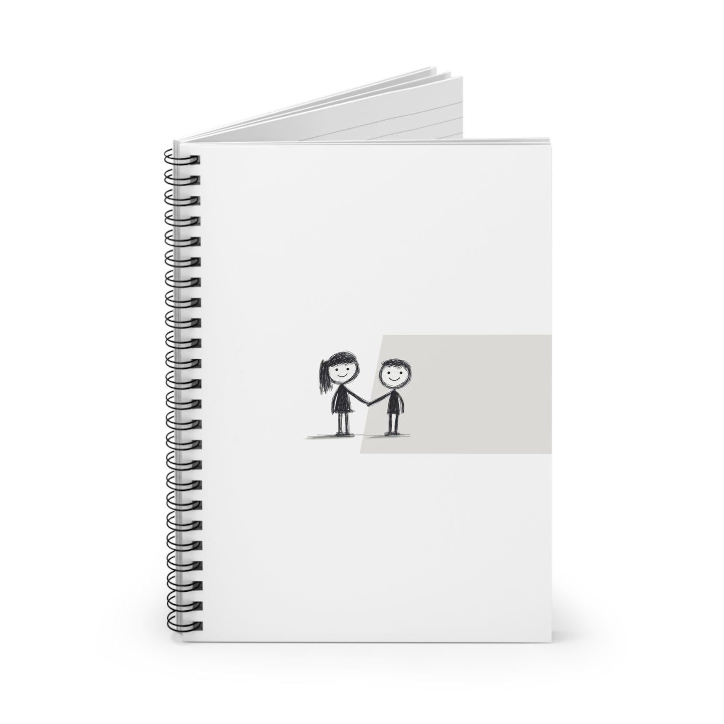 Cute Couples Spiral Notebook - Ruled Line for Love Notes & Everyday Jotting